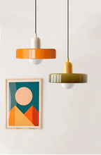 Lustre Bauhaus en Verre Nordique
