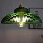 Suspension Vintage en Verre Vert