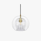 Suspension Globe en Verre June – Transparent & Ambre
