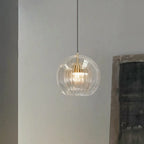 Suspension Globe en Verre June – Transparent & Ambre